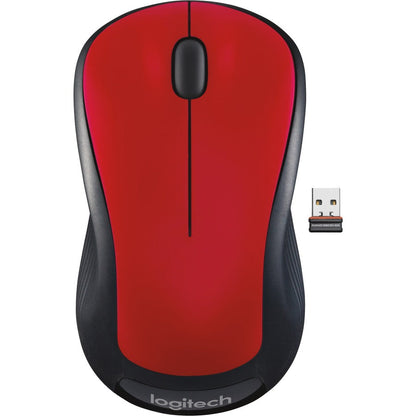 Logitech M310 Wireless Mouse 2.4 GHz with USB Nano Receiver 1000 DPI Optical Tracking 18 Month Battery Ambidextrous Compatible with PC Mac Laptop Chromebook (FLAME RED GLOSS)