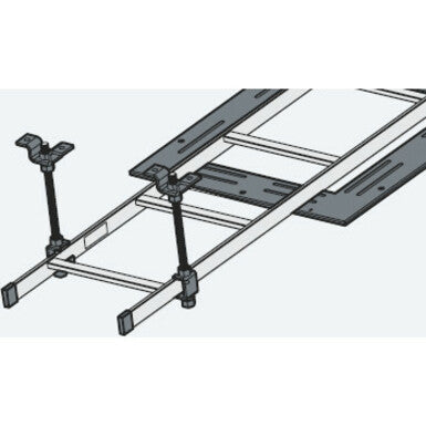 Middle Atlantic Ceiling Mount for Cable Ladder - Black
