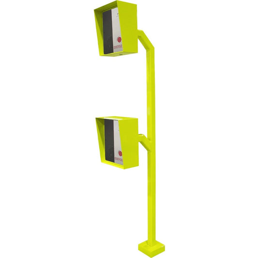 Talkaphone ETP-GP-D Mounting Pedestal for Emergency Phone Access Control Device Call Station Mounting Box - Safety Yellow