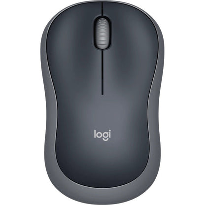 Logitech M185 Wireless Mouse 2.4GHz with USB Mini Receiver 12-Month Battery Life 1000 DPI Optical Tracking Ambidextrous Compatible with PC Mac Laptop (Swift Grey)