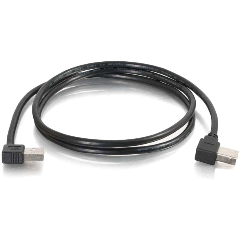 C2G 5m USB 2.0 Right Angle A/B Cable - Black (16.4ft)