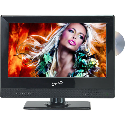 Supersonic SC-1312 13.3" TV/DVD Combo - HDTV - 16:9 - 1366 x 768 - 720p