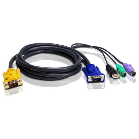 4FT PS2/USB COMBO KVM CABLE FOR