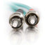 C2G-1m ST-ST 10Gb 50/125 OM3 Duplex Multimode Fiber Optic Cable (TAA Compliant) - Aqua