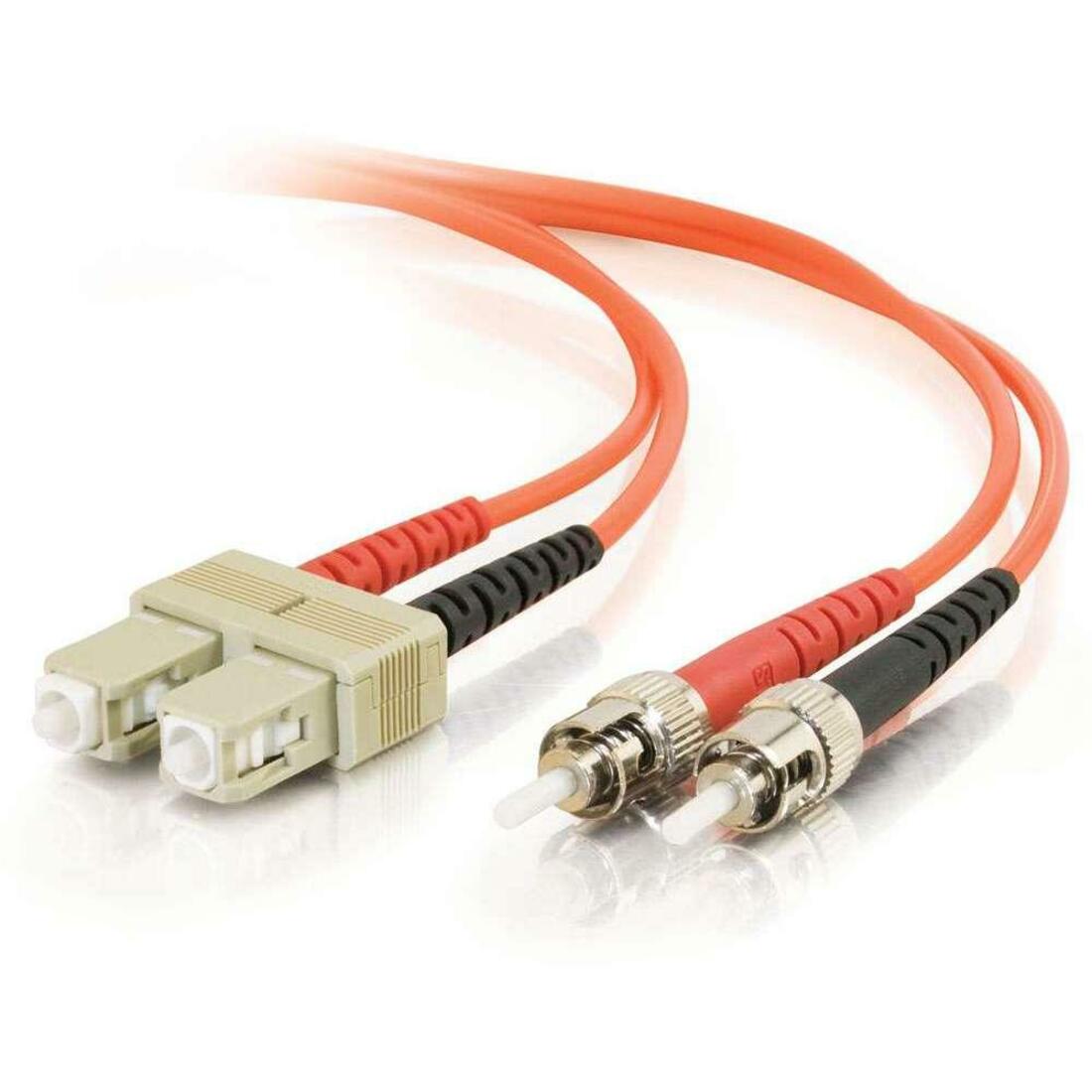 C2G-3m SC-ST 62.5/125 OM1 Duplex Multimode Fiber Optic Cable (TAA Compliant) - Orange