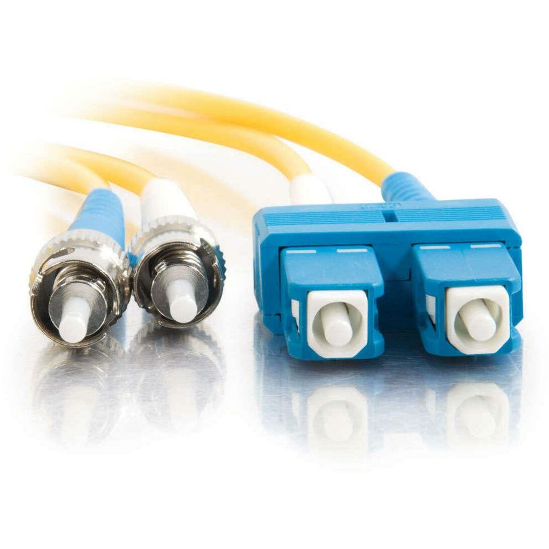 C2G-5m SC-ST 9/125 OS1 Duplex Singlemode Fiber Optic Cable (TAA Compliant) - Yellow
