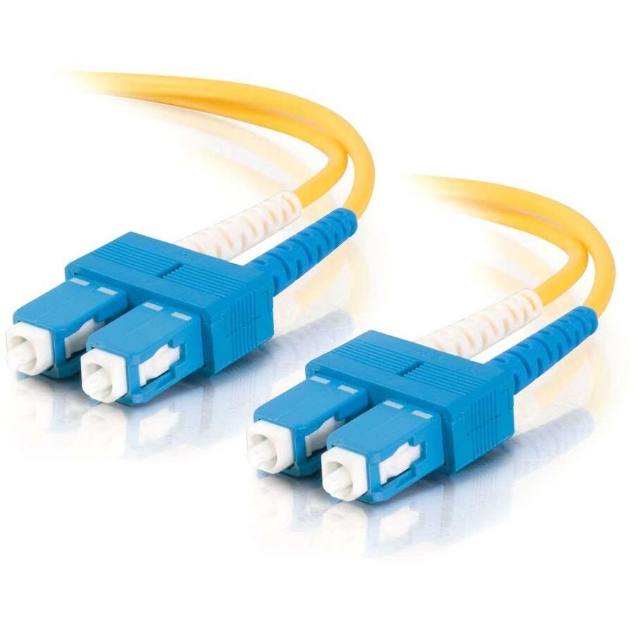 C2G-8m SC-SC 9/125 OS1 Duplex Singlemode Fiber Optic Cable (TAA Compliant) - Yellow