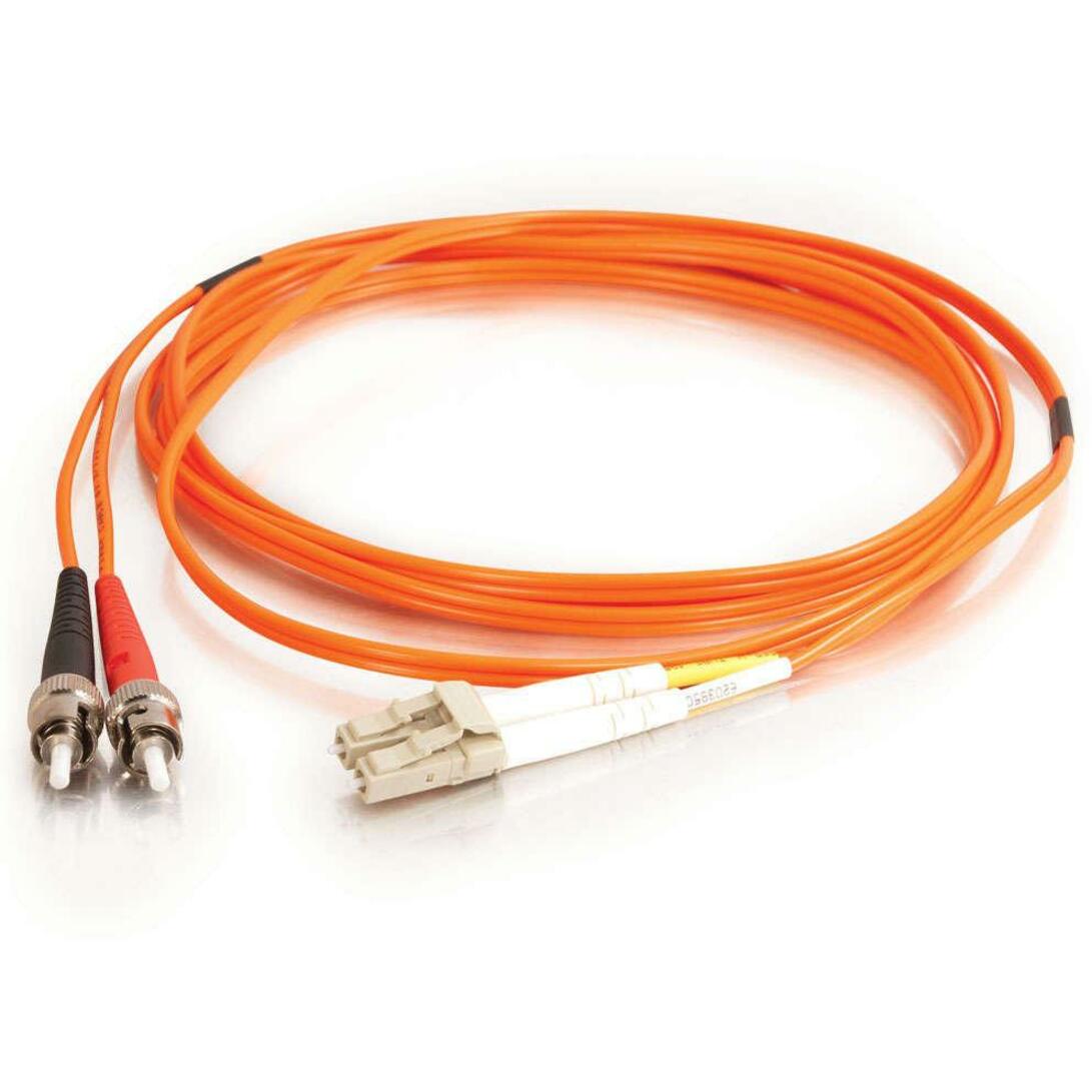 C2G-15m LC-ST 62.5/125 OM1 Duplex Multimode Fiber Optic Cable (TAA Compliant) - Orange