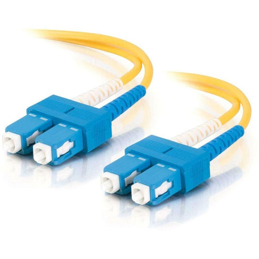 C2G-10m SC-SC 9/125 OS1 Duplex Singlemode Fiber Optic Cable (TAA Compliant) - Yellow