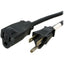 StarTech.com 6ft (1.8m) Heavy Duty Extension Cord NEMA5-15R to NEMA5-15P Black Extension Cord 15A 125V 14AWG Heavy Gauge Power Cable