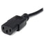 StarTech.com 20ft (6m) Computer Power Cord NEMA 5-15P to C13 10A 125V 18AWG Black Replacement AC PC Power Cord TV/Monitor Power Cable