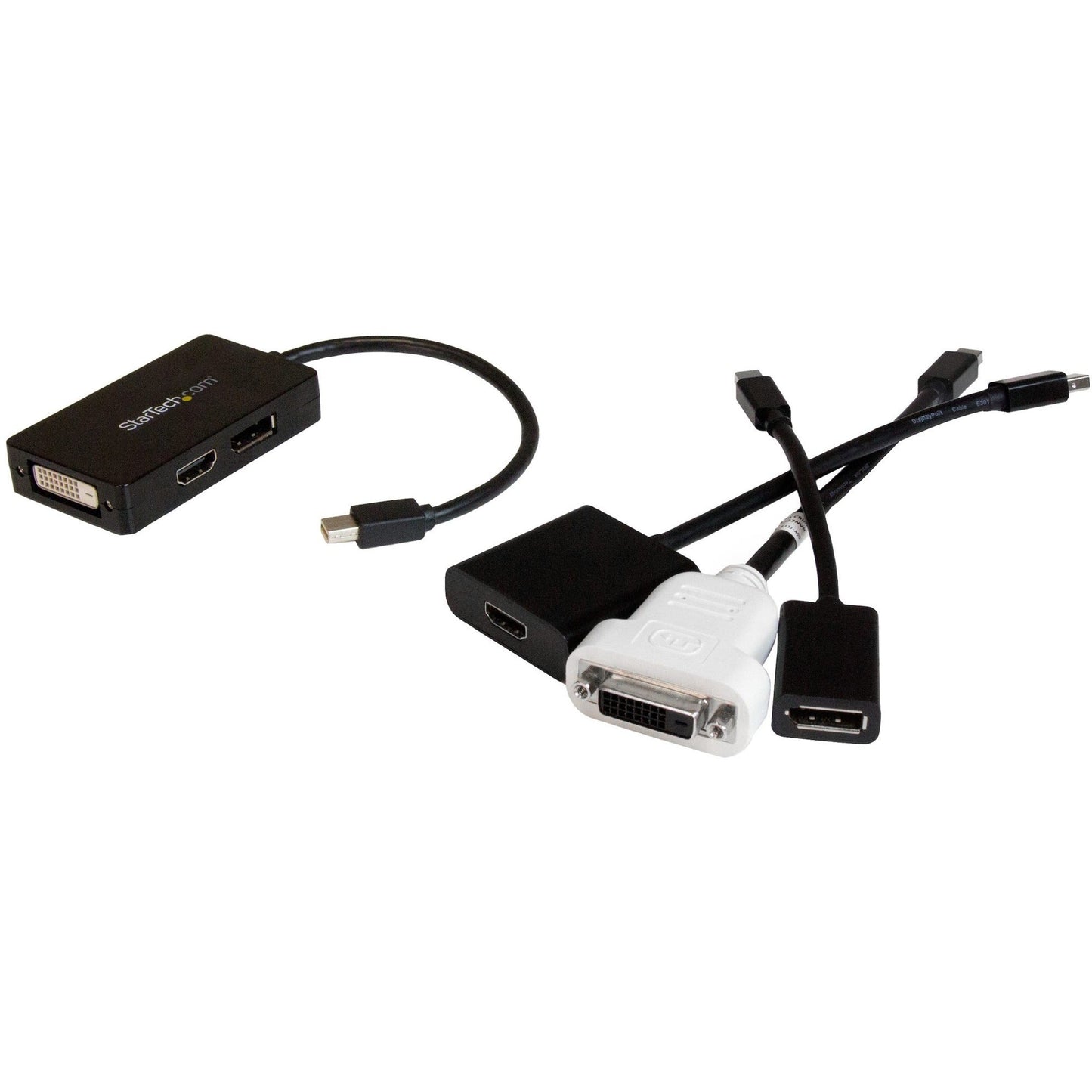 StarTech.com Travel A/V adapter - 3-in-1 Mini DisplayPort to DisplayPort DVI or HDMI converter