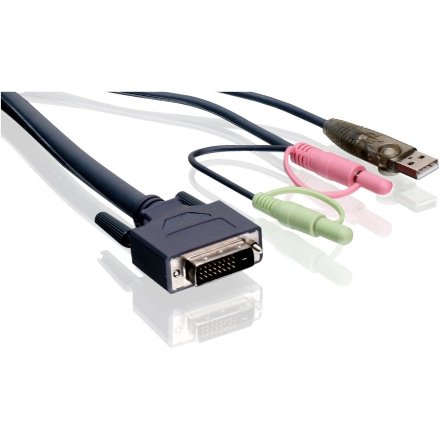 DUAL LINK DVI KVM CABLE WITH   