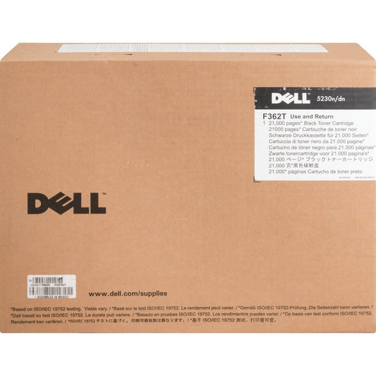 Dell F362T Original High Yield Laser Toner Cartridge - Black - 1 Each