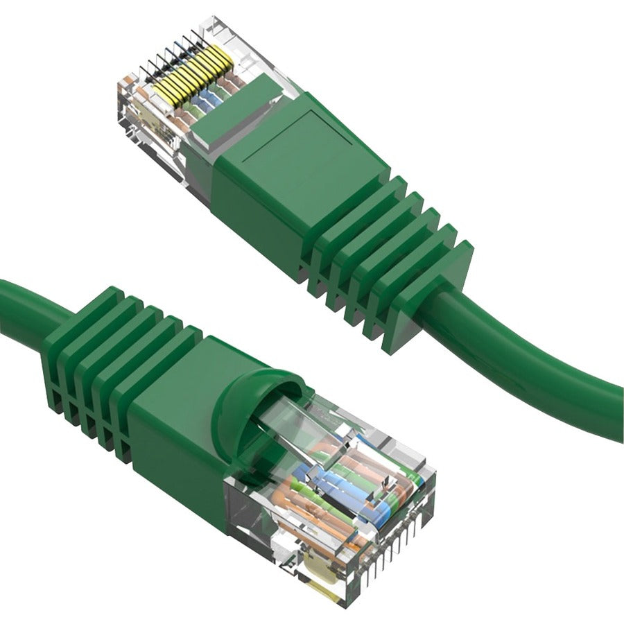 1FT CAT6 GREEN MOLDED BOOT     