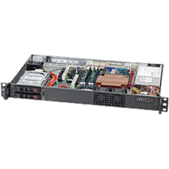 BLACK 1U SC510T CHASSIS W/     