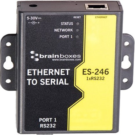 Brainboxes 1 Port RS232 Ethernet to Serial Adapter