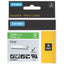 Dymo White 0n Green Color Coded Label