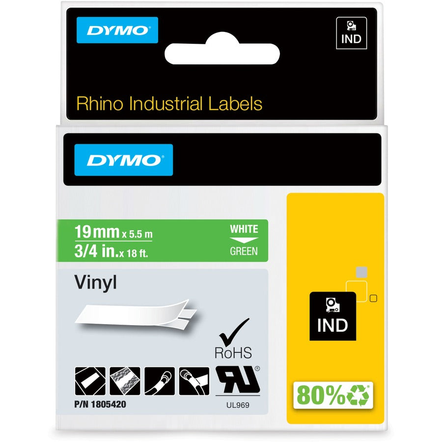 3/4IN GREEN VINYL LABELS FOR   