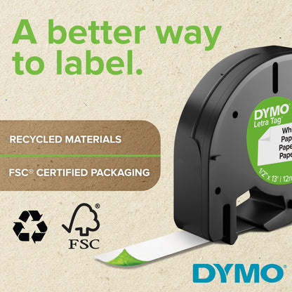 Dymo Colored 3/4" Vinyl Label Tape