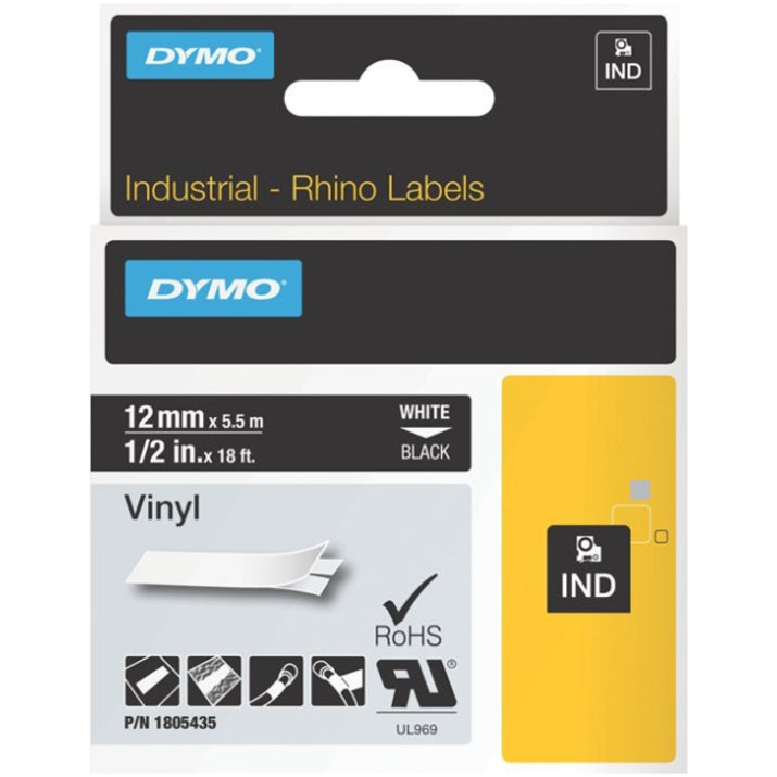 Dymo Black on White ID Label