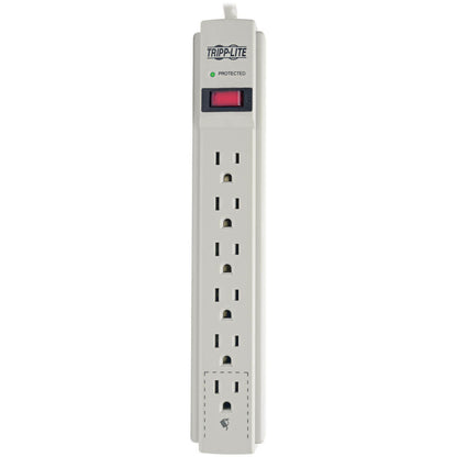 Tripp Lite Protect It! 6-Outlet Surge Protector 15 ft. Cord 790 Joules Diagnostic LED Light Gray Housing