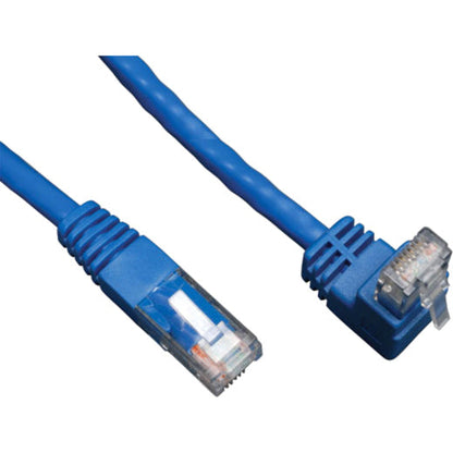 Tripp Lite Up-Angle Cat6 Gigabit Molded UTP Ethernet Cable (RJ45 Right-Angle Up M to RJ45 M) Blue 10 ft. (3.05 m)