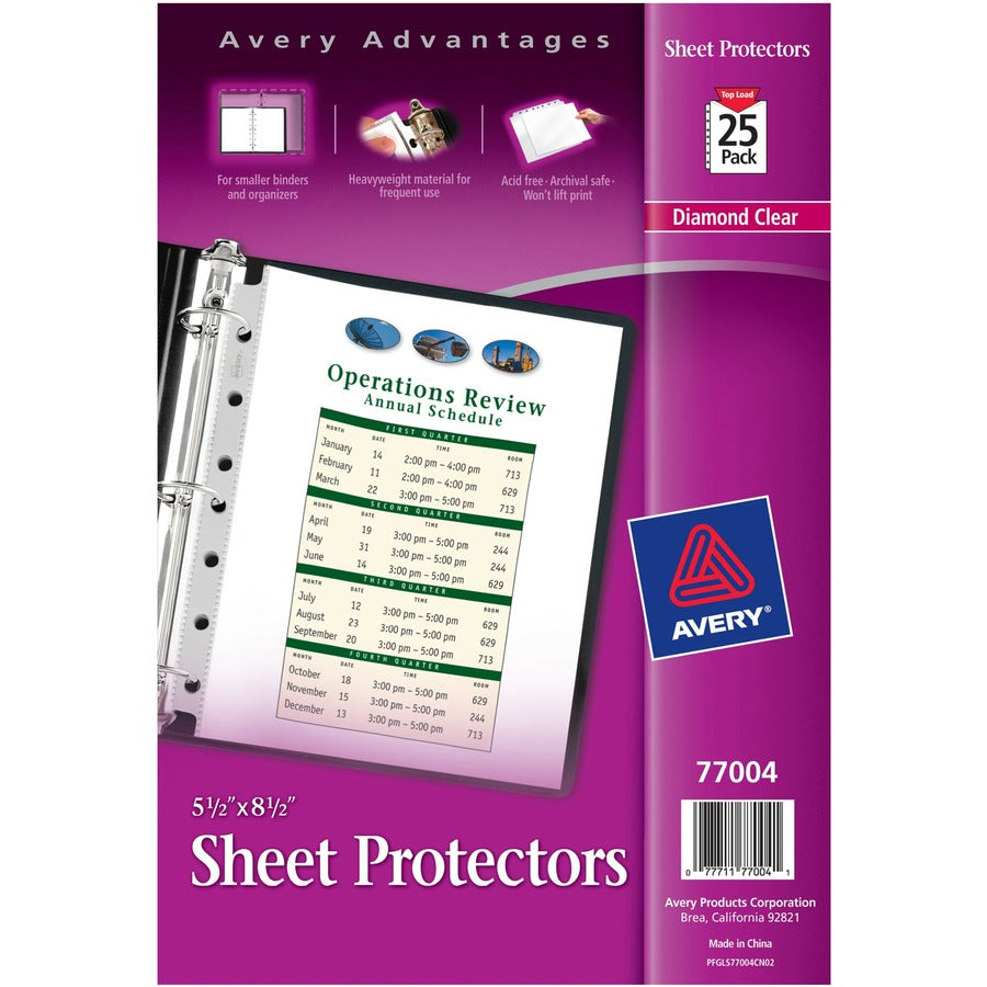 Avery&reg; Mini Diamond Clear Heavyweight Sheet Protectors