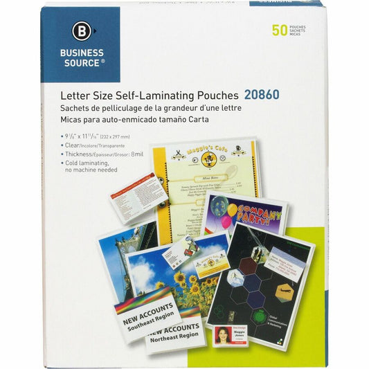 Business Source Laminating Document Pouches