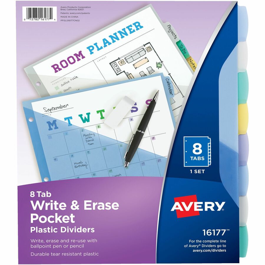Avery&reg; Write & Erase Pocket Dividers