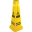 Genuine Joe Bright 4-sided Caution Safety Cone