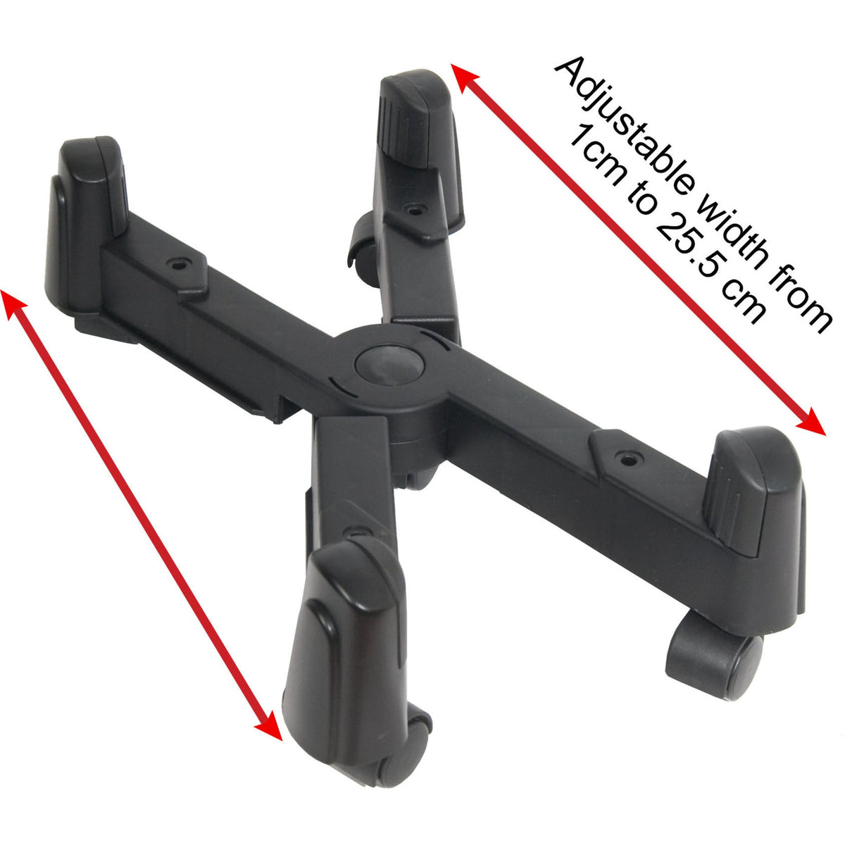 SYBA Multimedia Plastic Stand for ATX Case with Adj. Width with Caster wheels