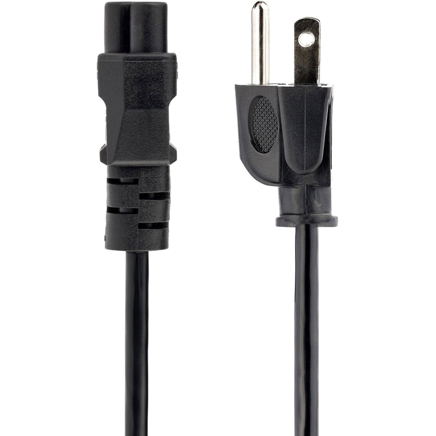 StarTech.com 3ft (1m) Laptop Power Cord NEMA 5-15P to C5 (Clover Leaf) 10A 125V 18AWG Laptop Replacement Cord Power Brick Cable
