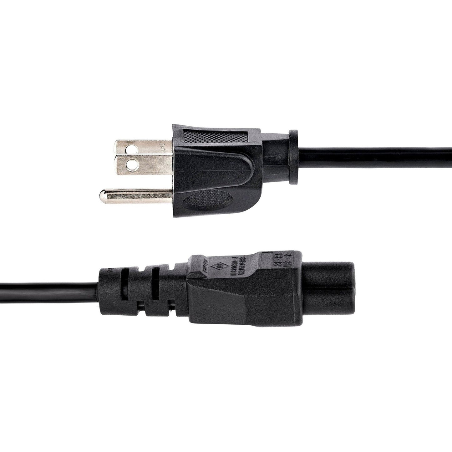 StarTech.com 3ft (1m) Laptop Power Cord NEMA 5-15P to C5 (Clover Leaf) 10A 125V 18AWG Laptop Replacement Cord Power Brick Cable