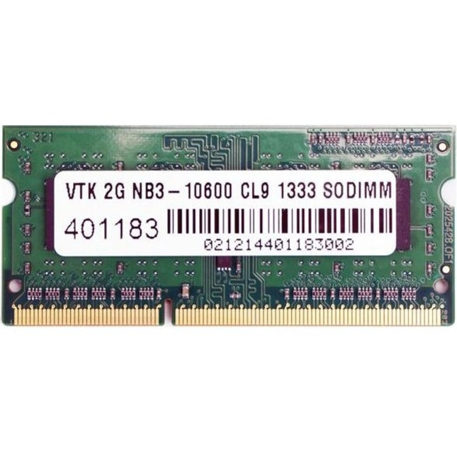 VisionTek 2GB DDR3 1333 MHz (PC3-10600) CL9 SODIMM - Notebook