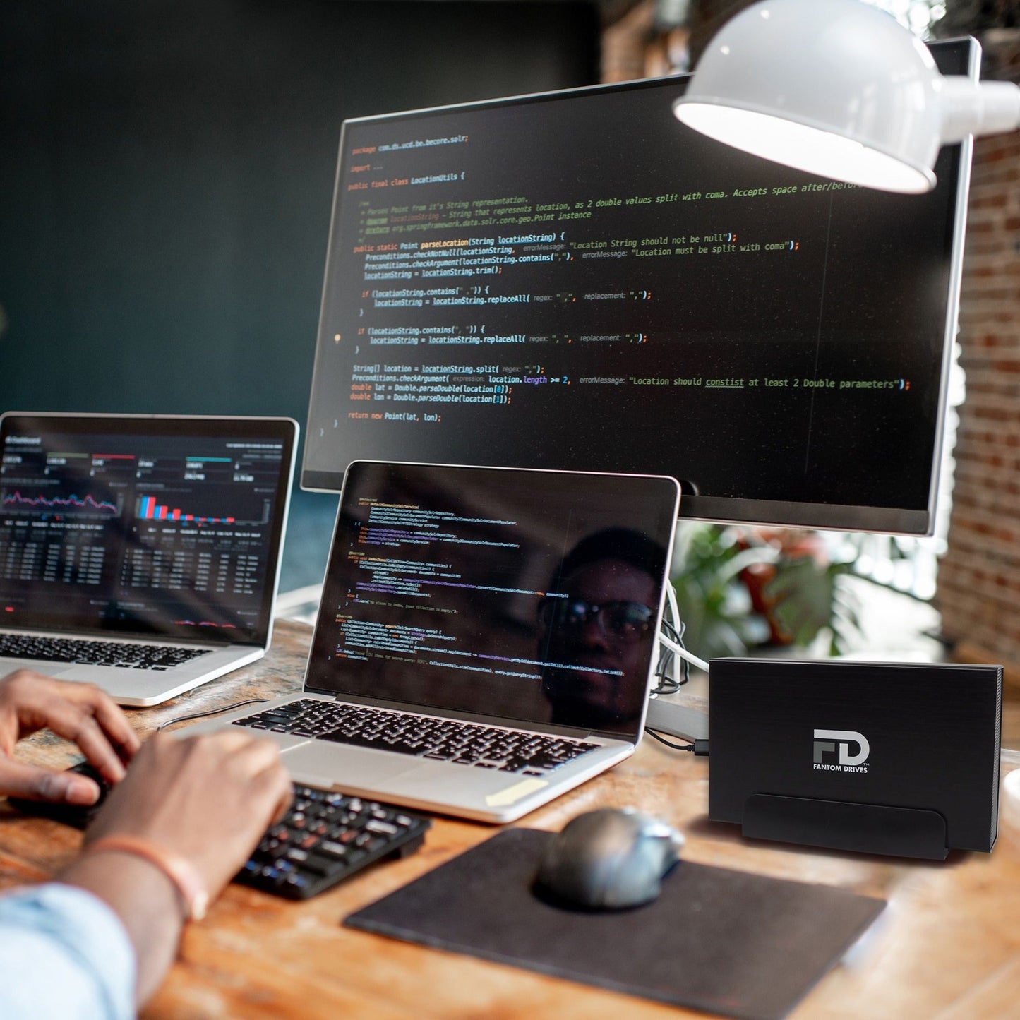 Fantom Drives 2TB External Hard Drive - GFORCE 3 Pro - 7200RPM USB 3 Aluminum Black GF3B2000UP