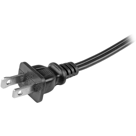 StarTech.com 10ft (3m) Laptop Power Cord NEMA 1-15P to C7 10A 125V 18AWG Laptop Replacement Power Cord Power Brick Cable UL Listed