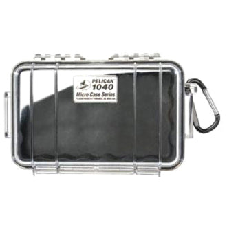 Pelican Micro Case 1040 Carrying Case iPod Camera Cellular Phone - Blue Clear