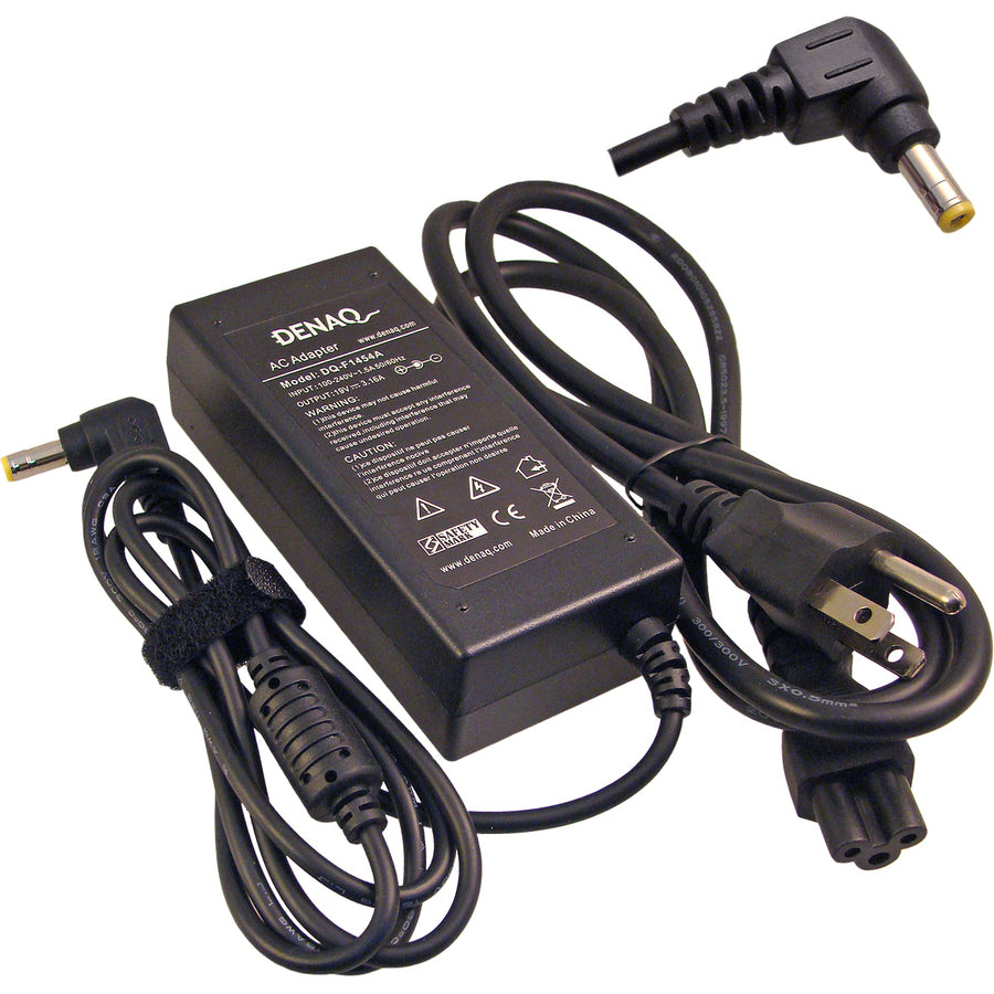 DENAQ 19V 3.16A 5.5mm-2.5mm AC Adapter for HP/Compaq Omnibook & Pavilion Series Laptops