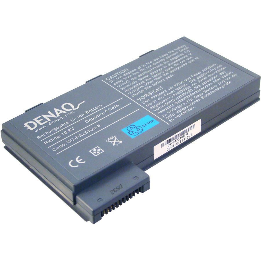 DENAQ 6-Cell 5200mAh Li-Ion Laptop Battery for TOSHIBA Tecra 8000