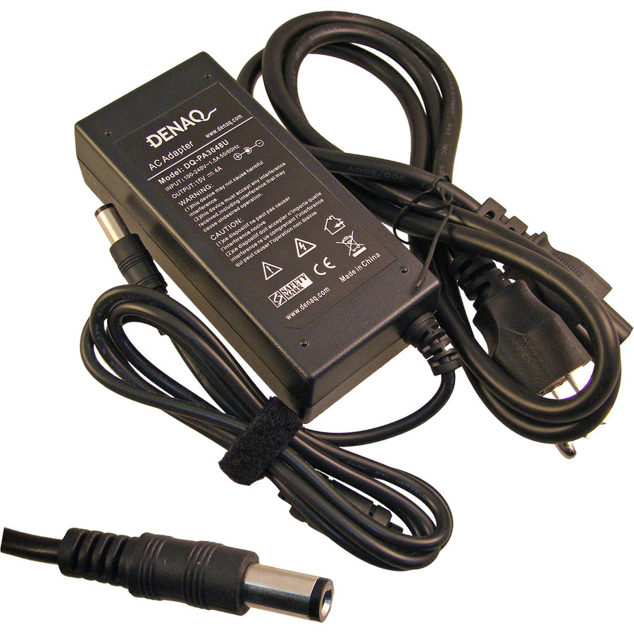 DENAQ 15V 4A 6.0mm-3.0mm AC Adapter for TOSHIBA Tecra Satellite & Portege Series Laptops