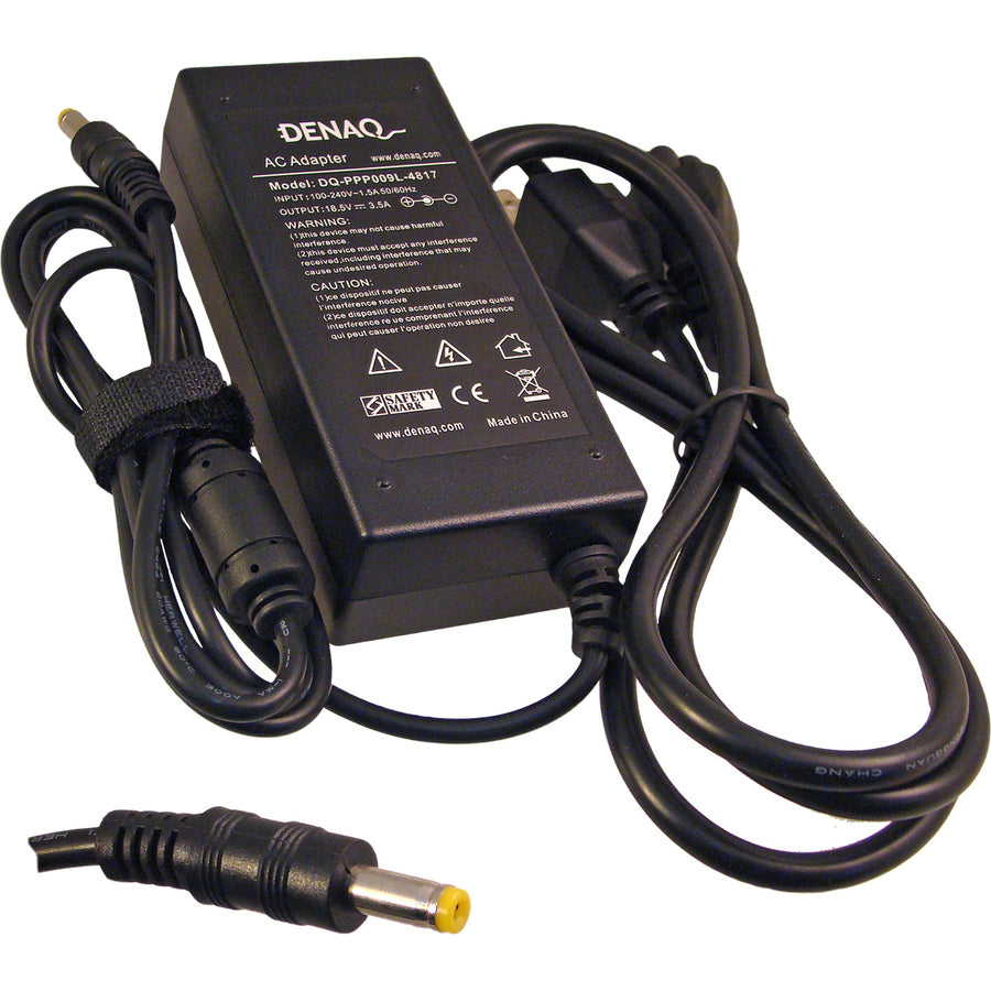 DENAQ 18.5V 3.5A 4.8mm-1.7mm AC Adapter for HP/Compaq Business Notebook Presario & Pavilion Series Laptops