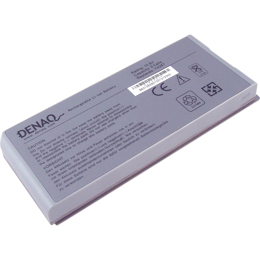 DENAQ 9-Cell 80Whr Li-Ion Laptop Battery for DELL Latitude D810; DELL Precision M70