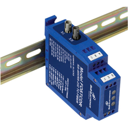 232/422/485 TO FIBER DIN RAIL  