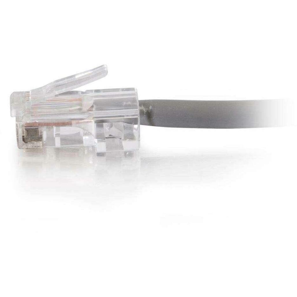 C2G 50ft Cat5e Non-Booted Unshielded (UTP) Network Patch Cable (Plenum Rated) - Gray