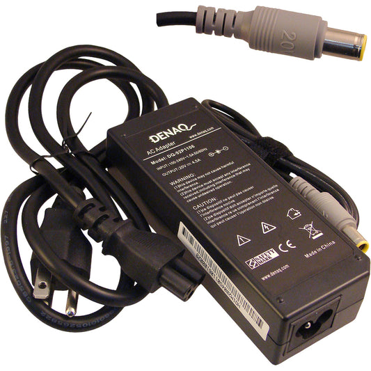 DENAQ 20V 4.5A 7.7mm-5.5mm AC Adapter for IBM ThinkPad Series Laptops