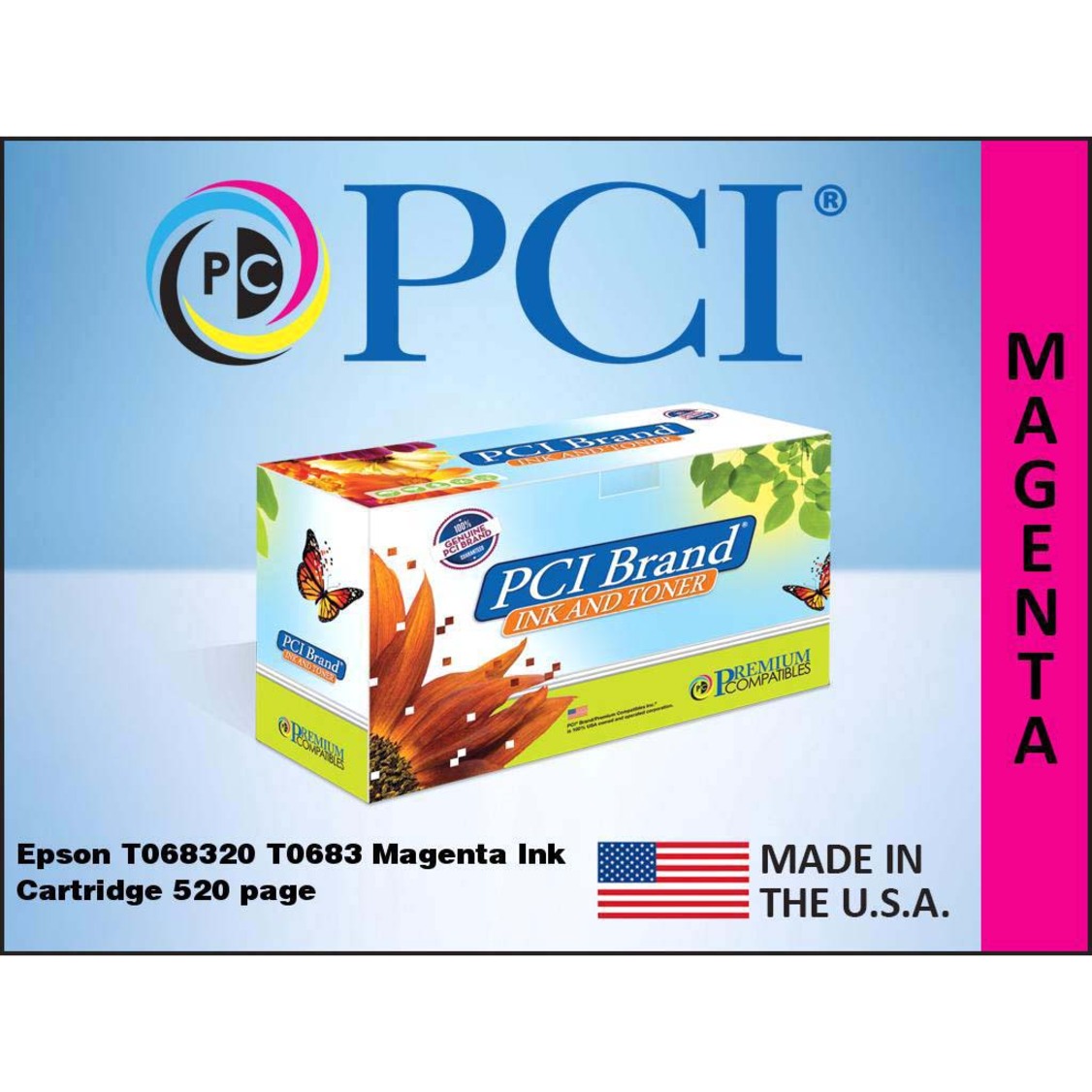 Premium Compatibles Remanufactured Inkjet Ink Cartridge - Alternative for Epson (T068320) - Magenta Pack