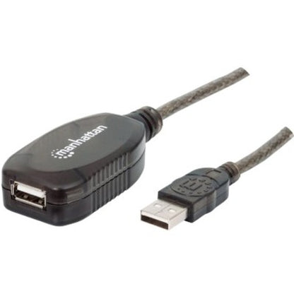 Manhattan Hi-Speed USB 2.0 A Male/A Female USB Active Extension Cable 33'