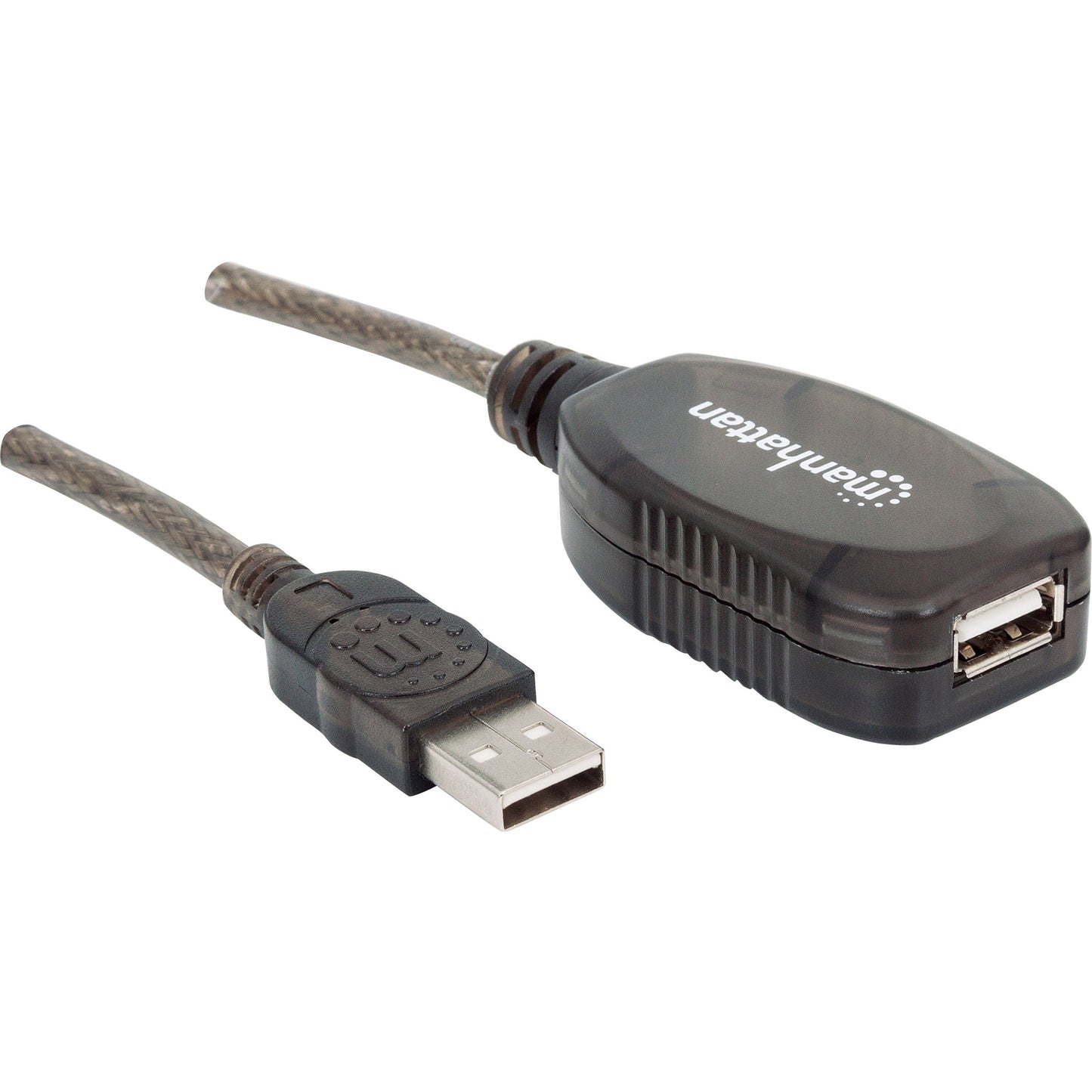 Manhattan Hi-Speed USB 2.0 A Male/A Female USB Active Extension Cable 33'