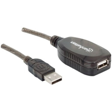 Manhattan Hi-Speed USB 2.0 A Male/A Female USB Active Extension Cable 33'